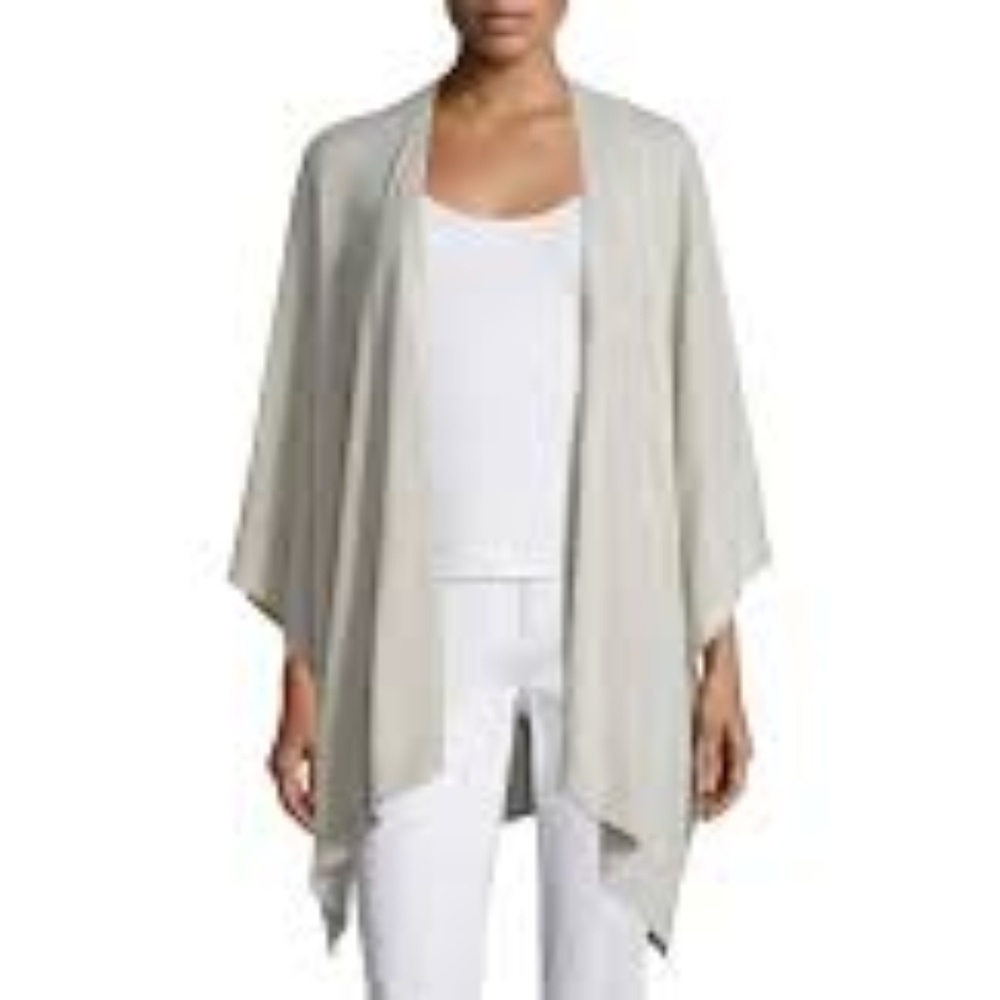 Eileen Fisher Featherweight Natural Cape - NWT